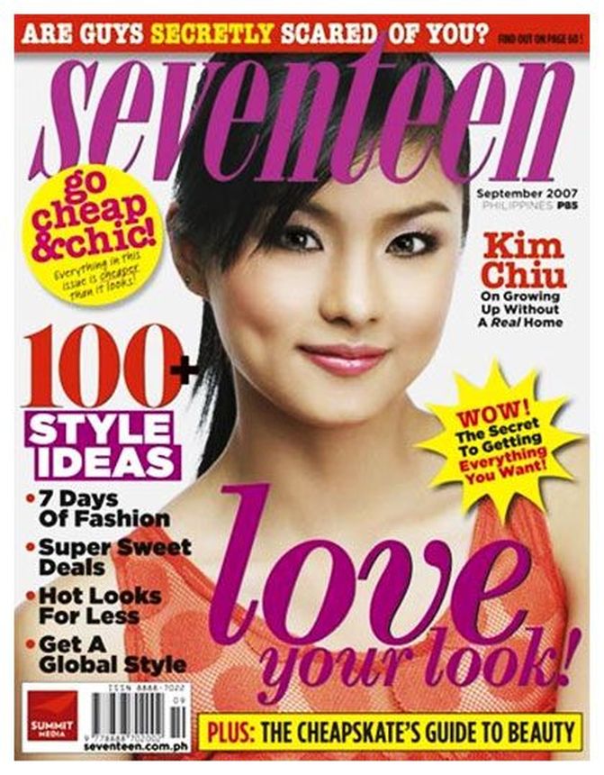SEVENTEEN PHILIPPINES magazine side cover  September 2007