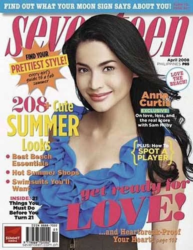 SEVENTEEN PHILIPPINES magazine side cover  April 2008