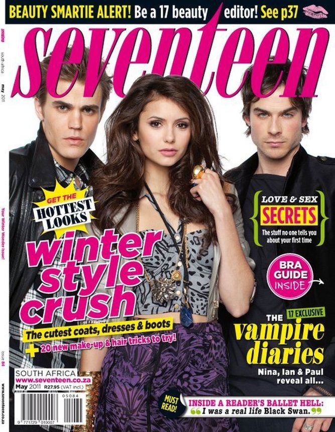 SEVENTEEN SOUTH AFRICA magazine side cover  May 2011