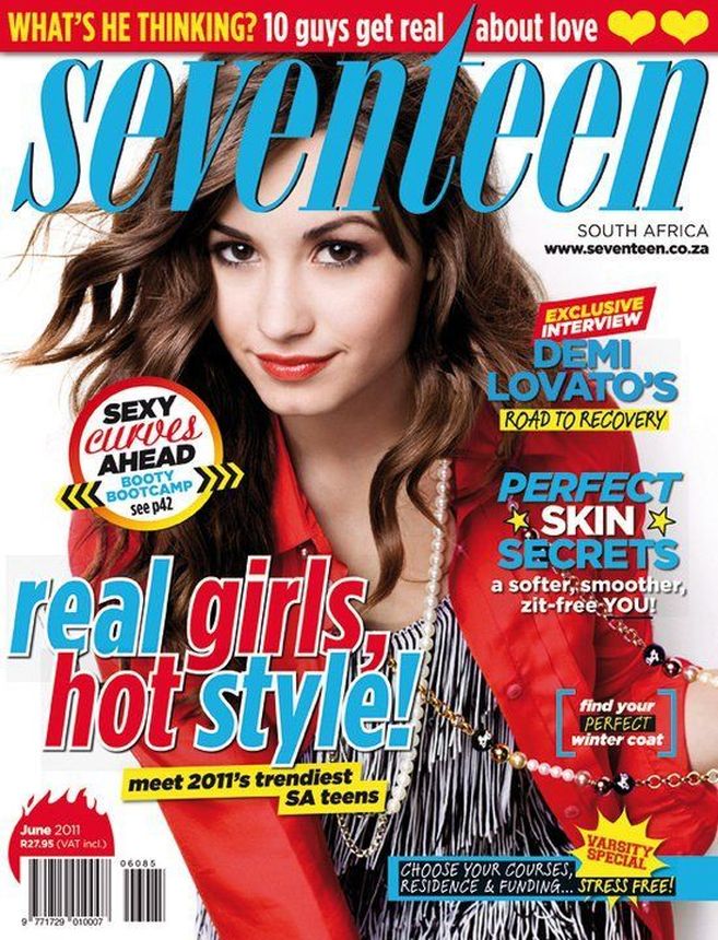 SEVENTEEN SOUTH AFRICA magazine side cover  June 2011