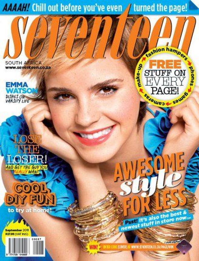 SEVENTEEN SOUTH AFRICA magazine side cover  September 2011