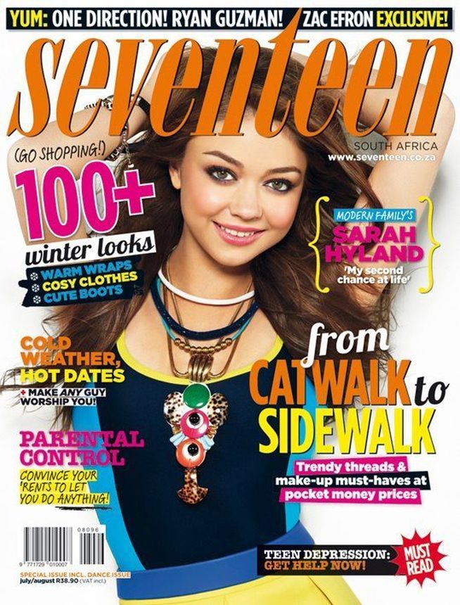 SEVENTEEN SOUTH AFRICA magazine side cover  July/August 2012