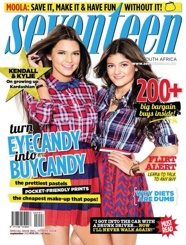 SEVENTEEN SOUTH AFRICA magazine side cover  September 2012