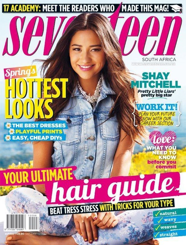 SEVENTEEN SOUTH AFRICA magazine side cover  October 2012