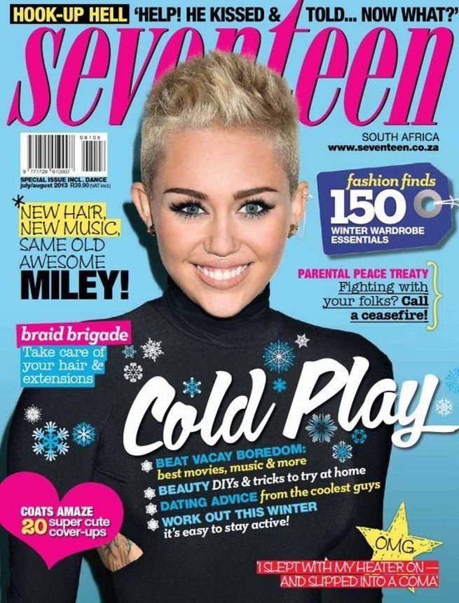 SEVENTEEN SOUTH AFRICA magazine side cover  July/August 2013