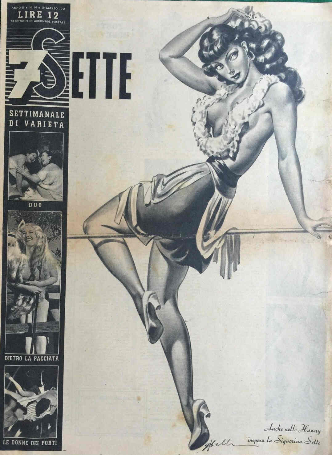 7-SETTE magazine side cover Issue 10 10 March 1946