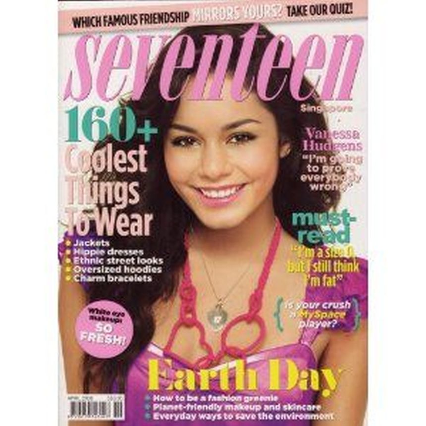 SEVENTEEN SINGAPORE magazine side cover  April 2008