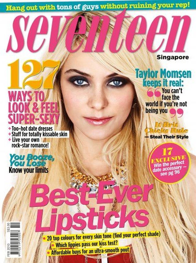 SEVENTEEN SINGAPORE magazine side cover  February 2010