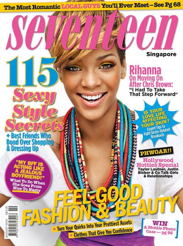 SEVENTEEN SINGAPORE magazine side cover  August 2010