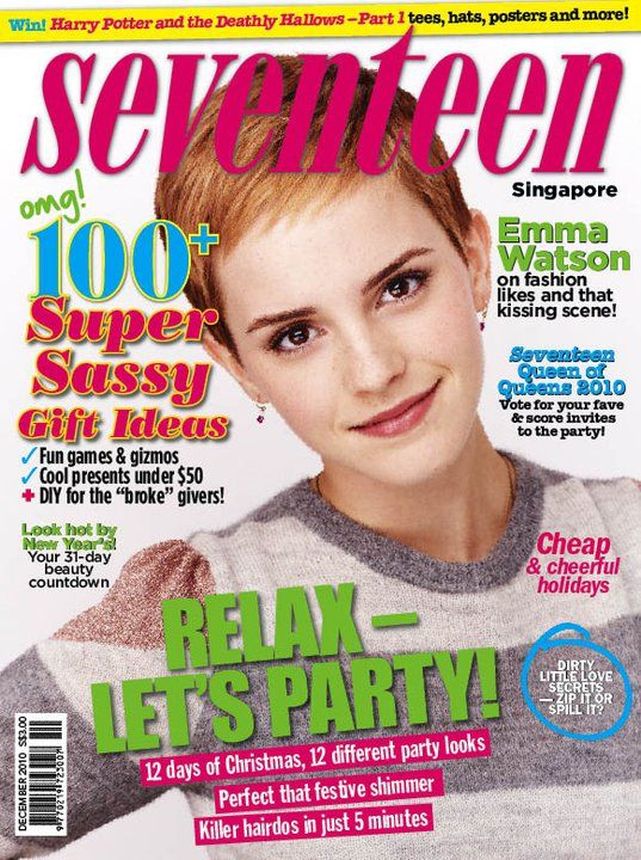 SEVENTEEN SINGAPORE magazine side cover  December 2010