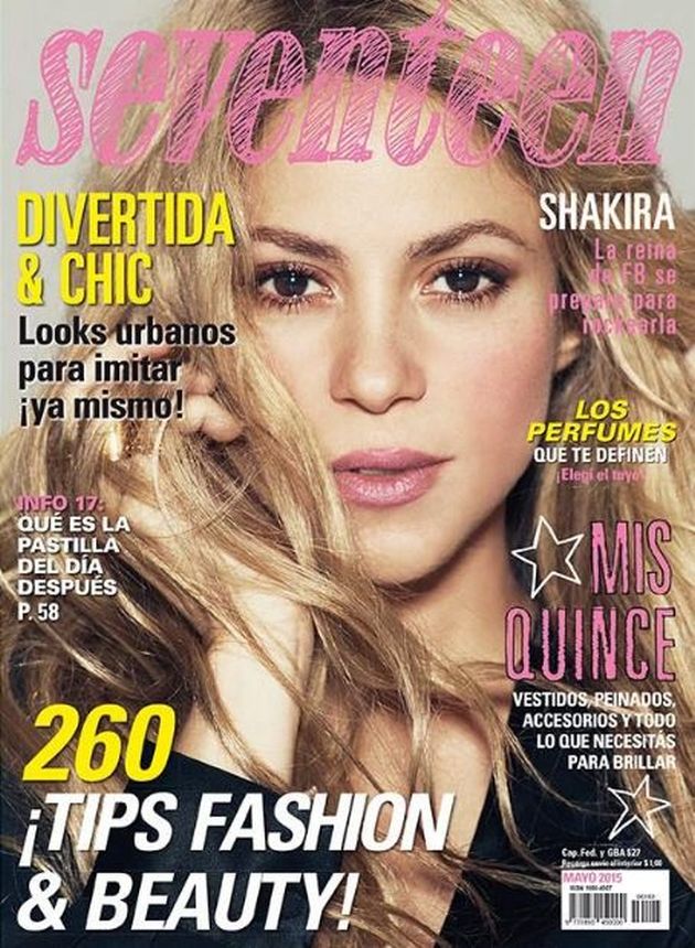 SEVENTEEN ARGENTINA magazine side cover  May 2015