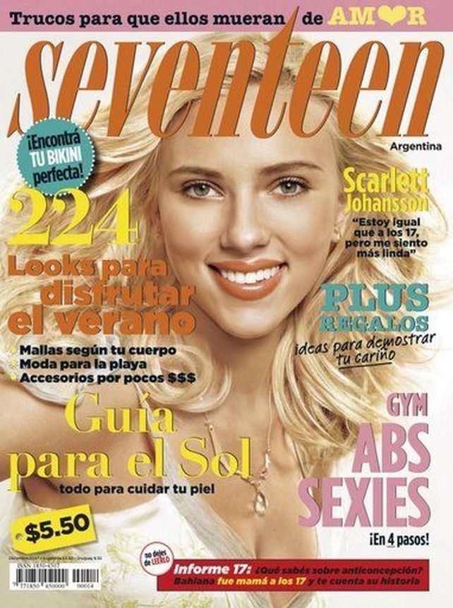 SEVENTEEN ARGENTINA magazine side cover  December 2007