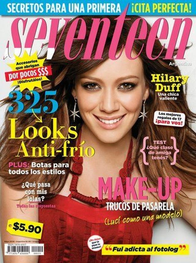SEVENTEEN ARGENTINA magazine side cover  May 2008