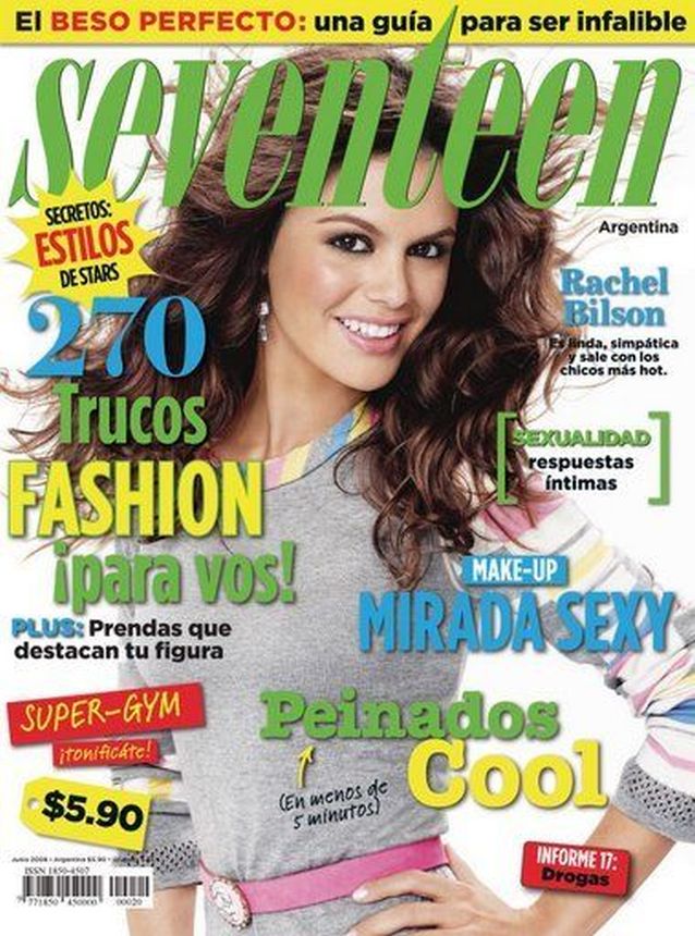 SEVENTEEN ARGENTINA magazine side cover  July 2008