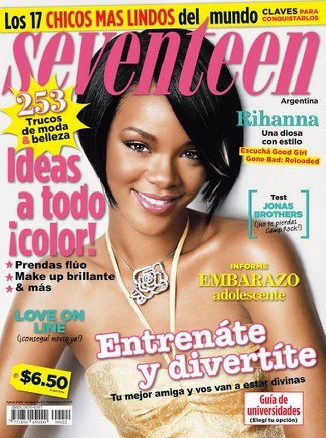 SEVENTEEN ARGENTINA magazine side cover  August 2008
