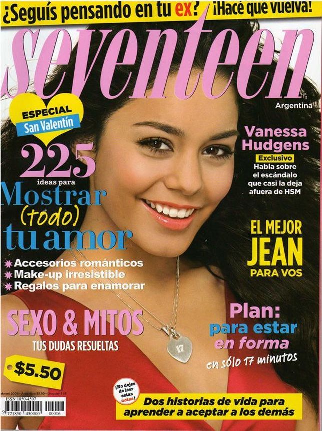 SEVENTEEN ARGENTINA magazine side cover  October 2008