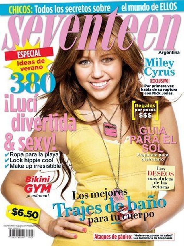 SEVENTEEN ARGENTINA magazine side cover  December 2008