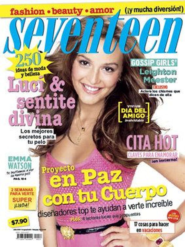 SEVENTEEN ARGENTINA magazine side cover  July 2009
