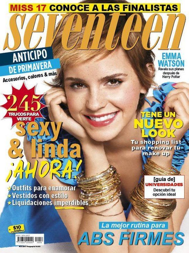 SEVENTEEN ARGENTINA magazine side cover  August 2011