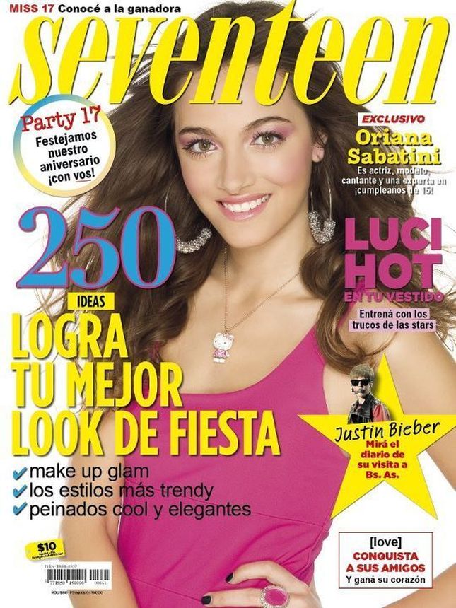 SEVENTEEN ARGENTINA magazine side cover  November 2011
