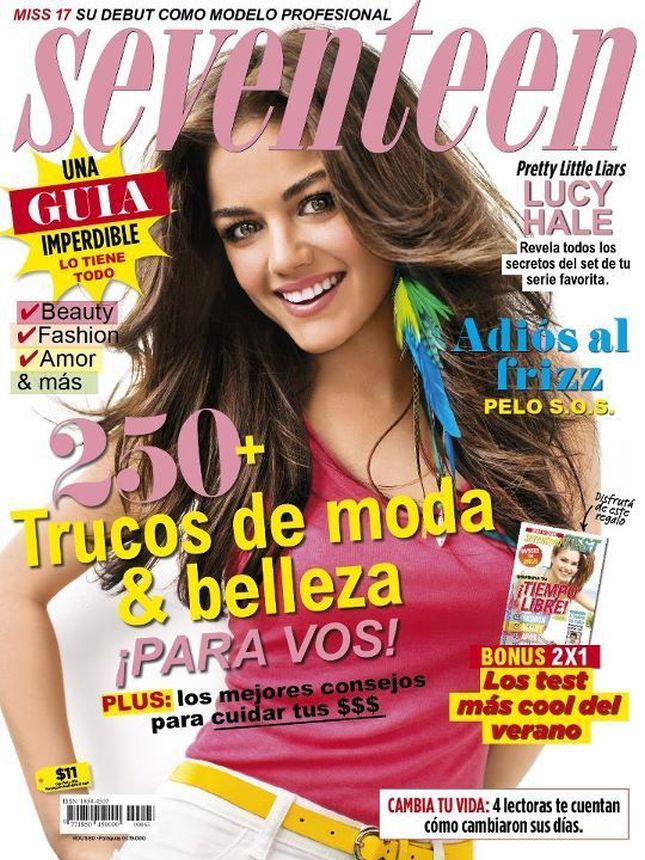 SEVENTEEN ARGENTINA magazine side cover  January 2012
