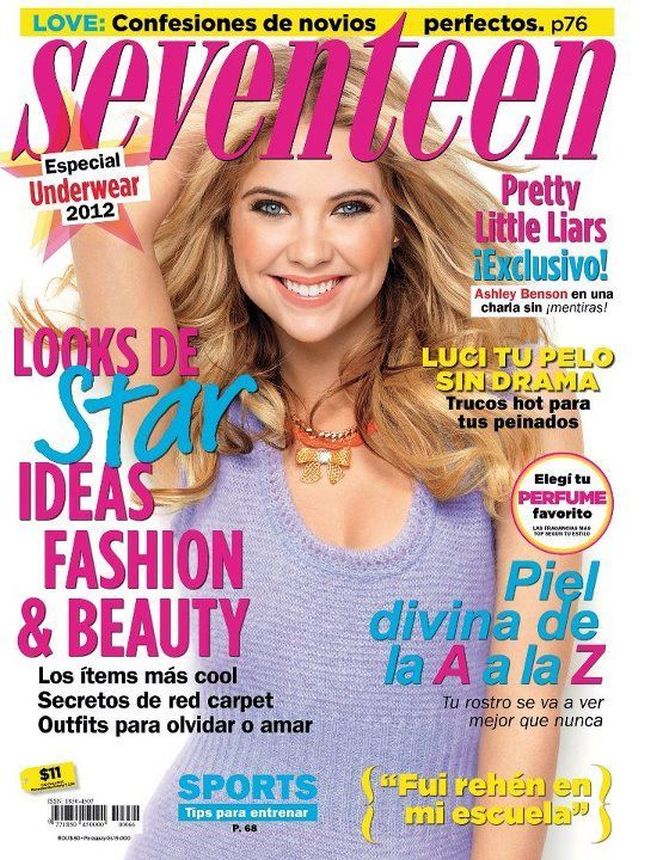 SEVENTEEN ARGENTINA magazine side cover  April 2012
