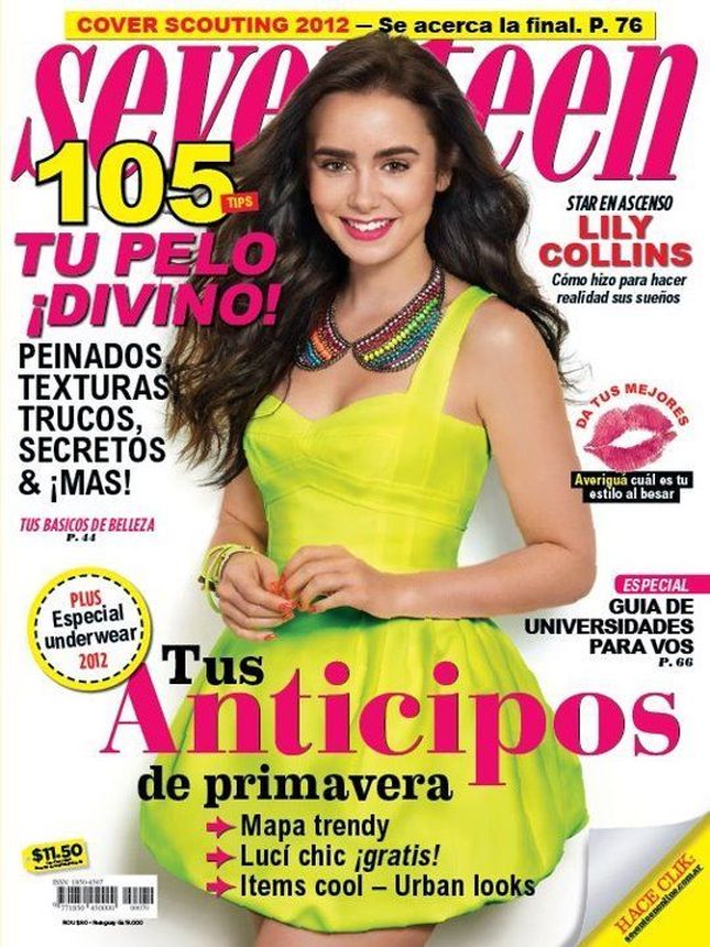 SEVENTEEN ARGENTINA magazine side cover  August 2012