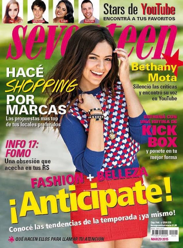 SEVENTEEN ARGENTINA magazine side cover  March 2015
