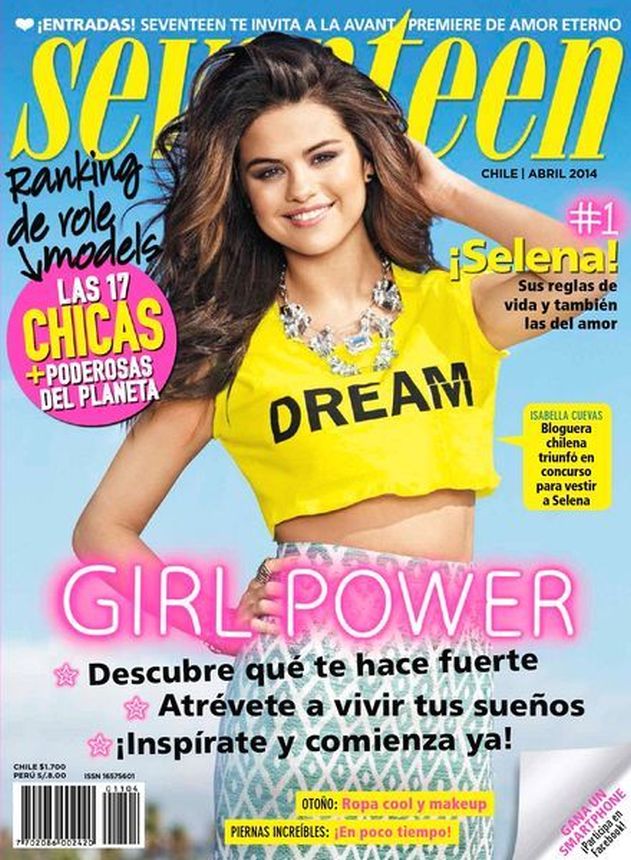 SEVENTEEN CHILE magazine side cover  April 2014