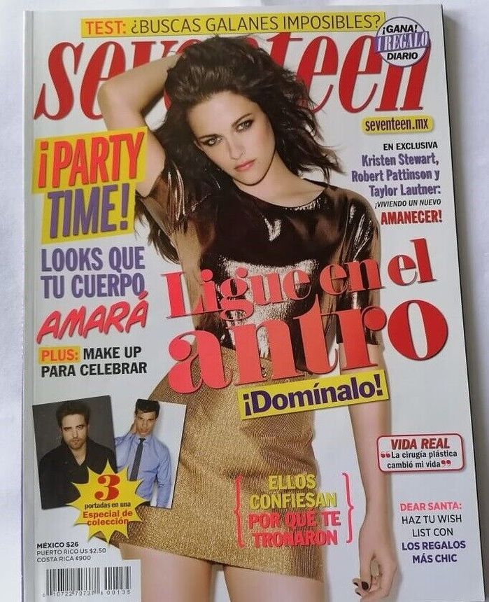 SEVENTEEN MEXICO magazine side cover  December 2012