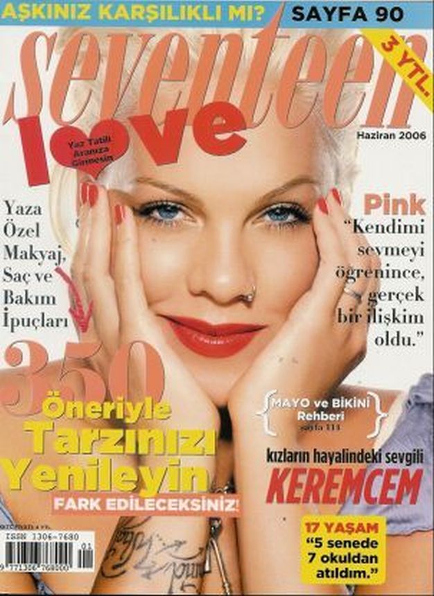 SEVENTEEN TURKEY magazine side cover  June 2006