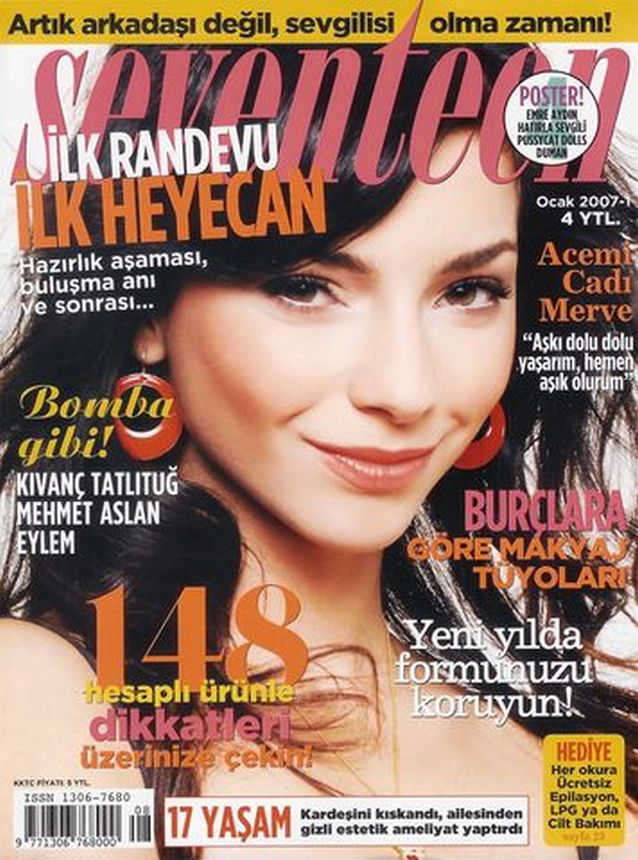 SEVENTEEN TURKEY magazine side cover  January 2007
