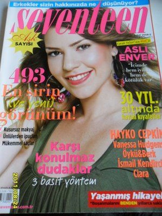 SEVENTEEN TURKEY magazine side cover  February 2008