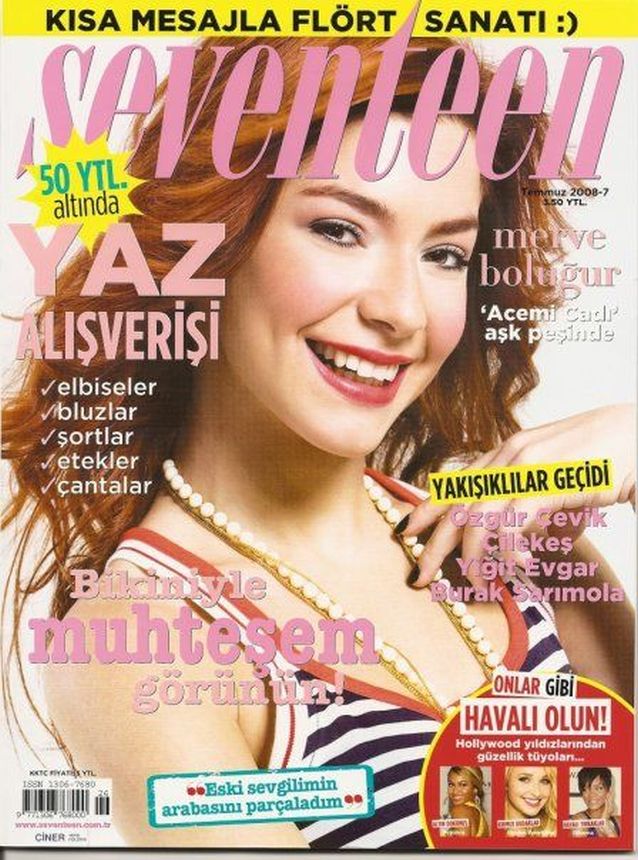 SEVENTEEN TURKEY magazine side cover  July 2008