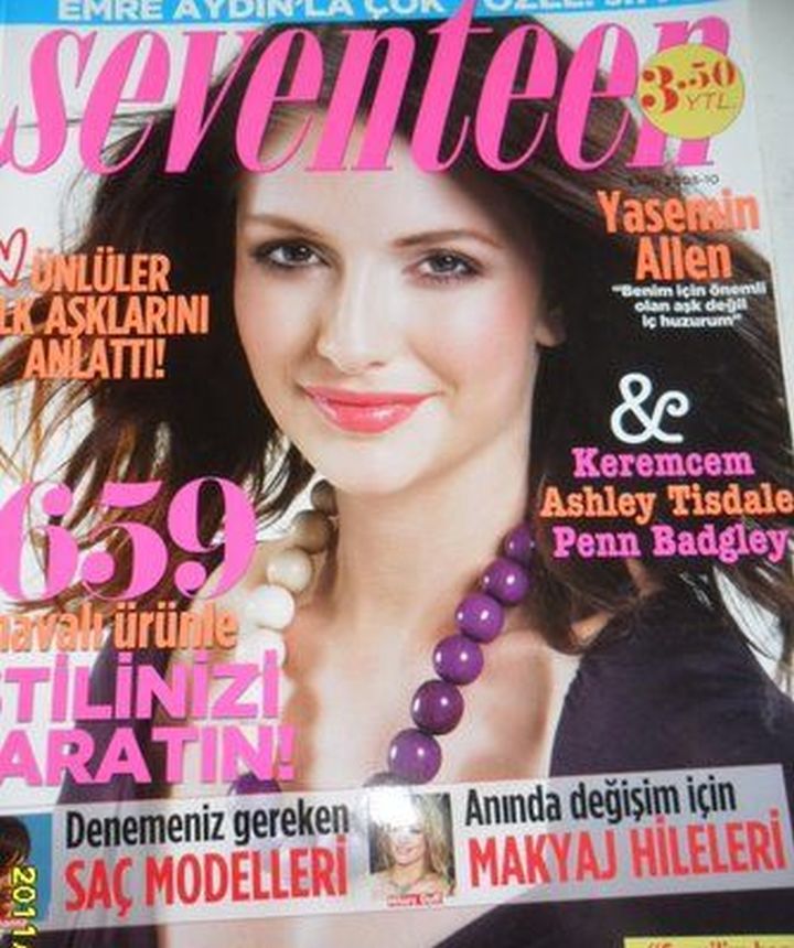 SEVENTEEN TURKEY magazine side cover  October 2008