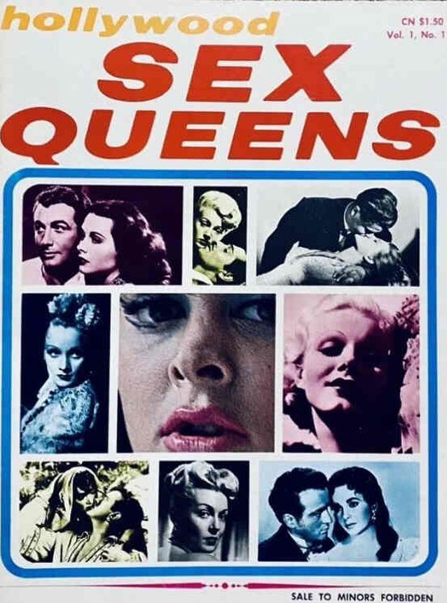 HOLLYWOOD SEX QUEENS magazine side cover Issue 1 October 1966