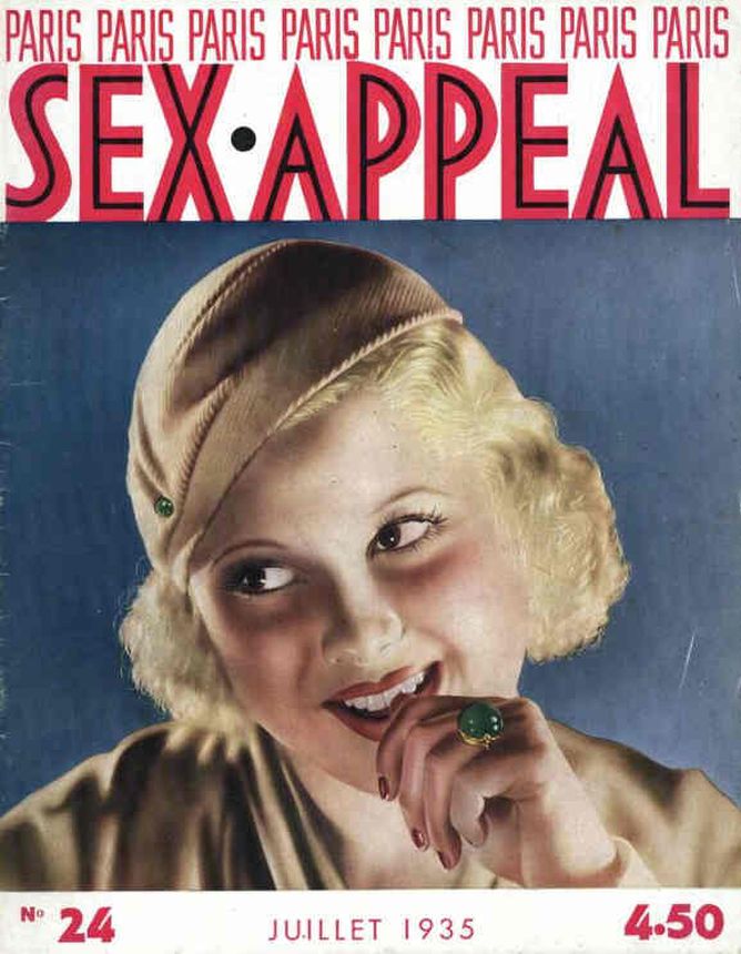 SEX APPEAL magazine side cover Issue 24  July 1935