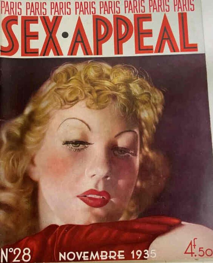 SEX APPEAL magazine side cover Issue 28  November 1935