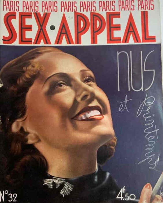 SEX APPEAL magazine side cover Issue 32   1936