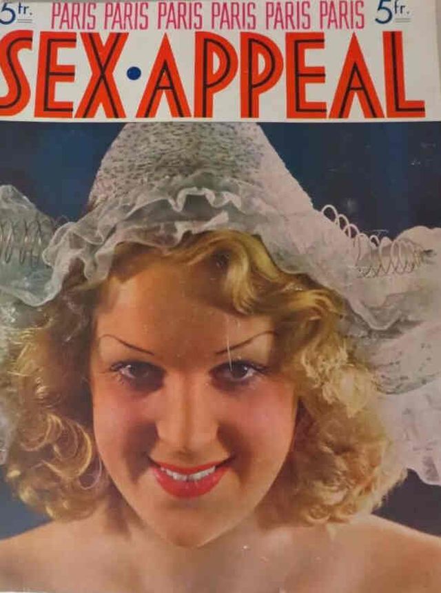 SEX APPEAL magazine side cover Issue 44  March 1937