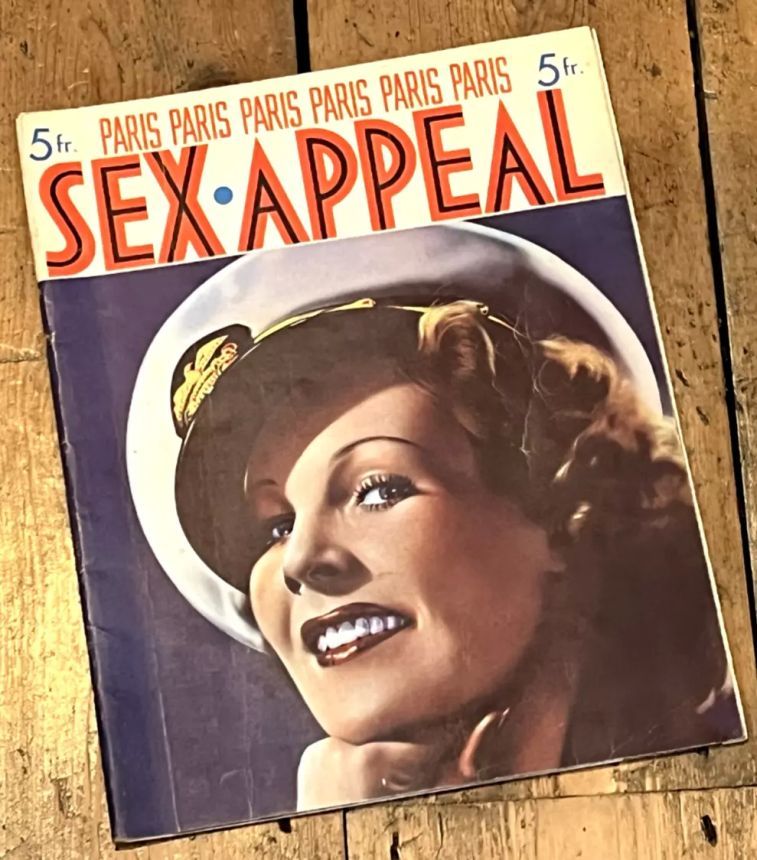 SEX APPEAL magazine side cover Issue 50   1937
