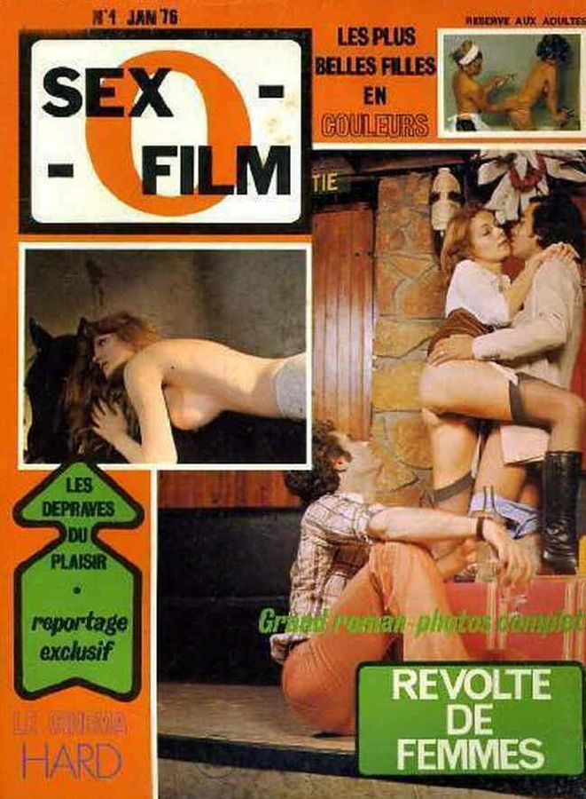 SEX FILM magazine side cover Issue 1  January 1976