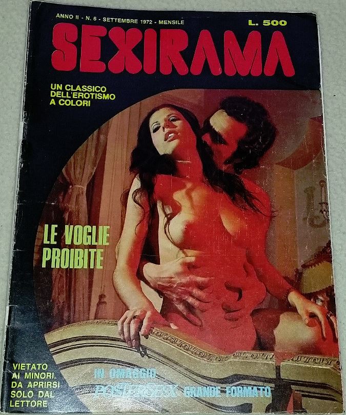 SEXIRAMA magazine side cover Issue 6 September 1972