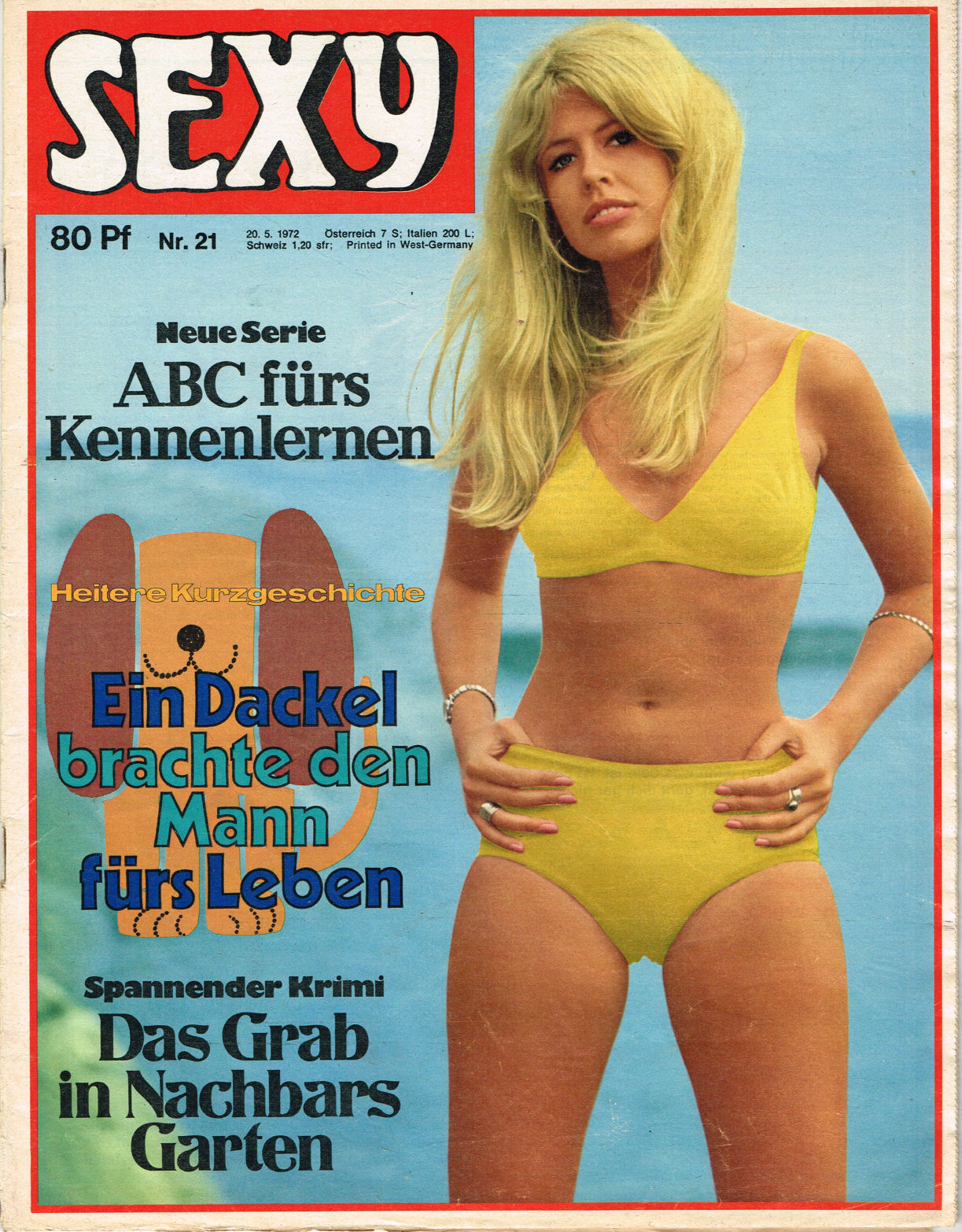 SEXY magazine side cover Issue 21 20 May 1972