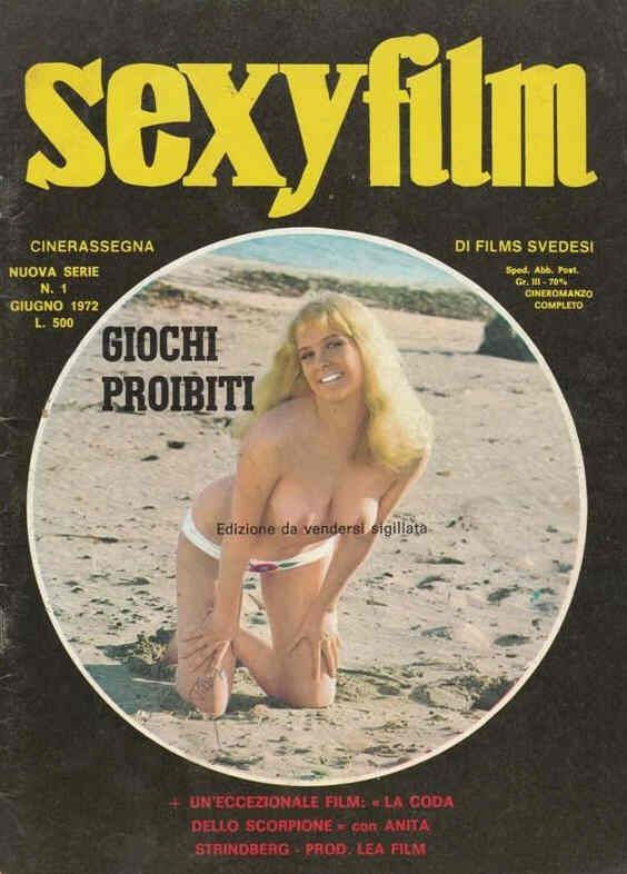 SEXY FILM magazine side cover Issue 1 June 1972