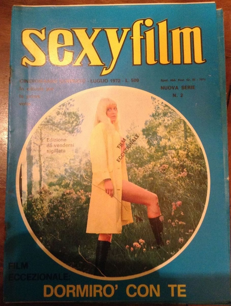 SEXY FILM magazine side cover Issue 2 July 1972
