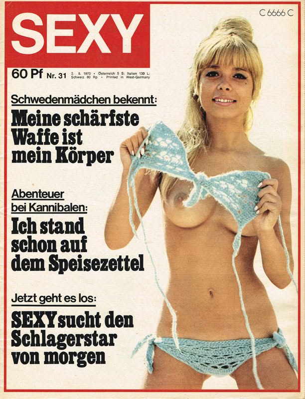 SEXY magazine side cover Issue 31   1970