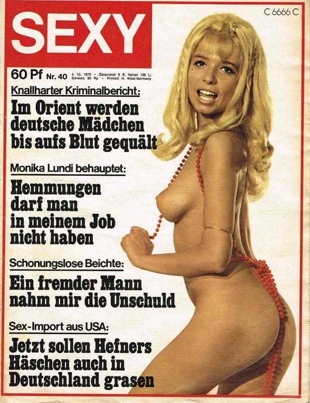 SEXY magazine side cover Issue 40   1970