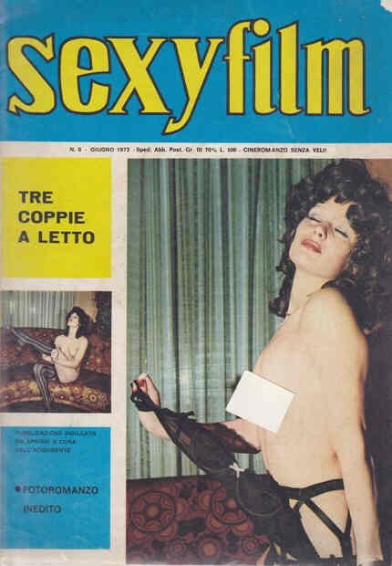 SEXY FILM magazine side cover Issue 6 June 1973