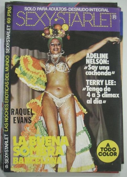 SEXY STARLET magazine side cover Issue 6  1977